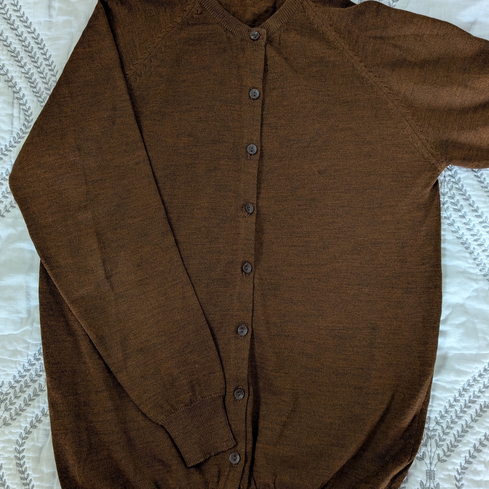 Pure Wool Cardigan Sweater
